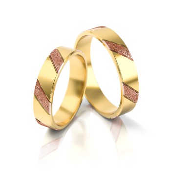 Preview: Stelmach Trauringe Weiss-Gelbgold Stuttgart 005